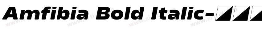Amfibia Bold Italic字体转换